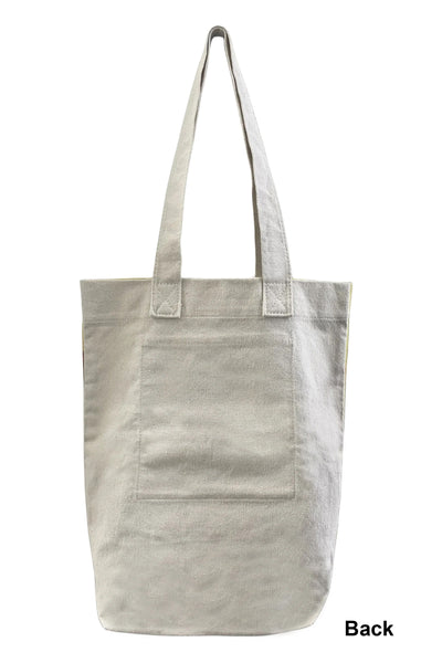Japanese Great Wave and Lady Art Print - Tote Shopping Bag